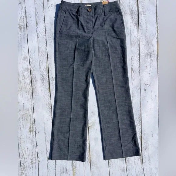 Cremieux NEW Navy/Grey Women's Trousers size 2 Medium Rise - Picture 2 of 7